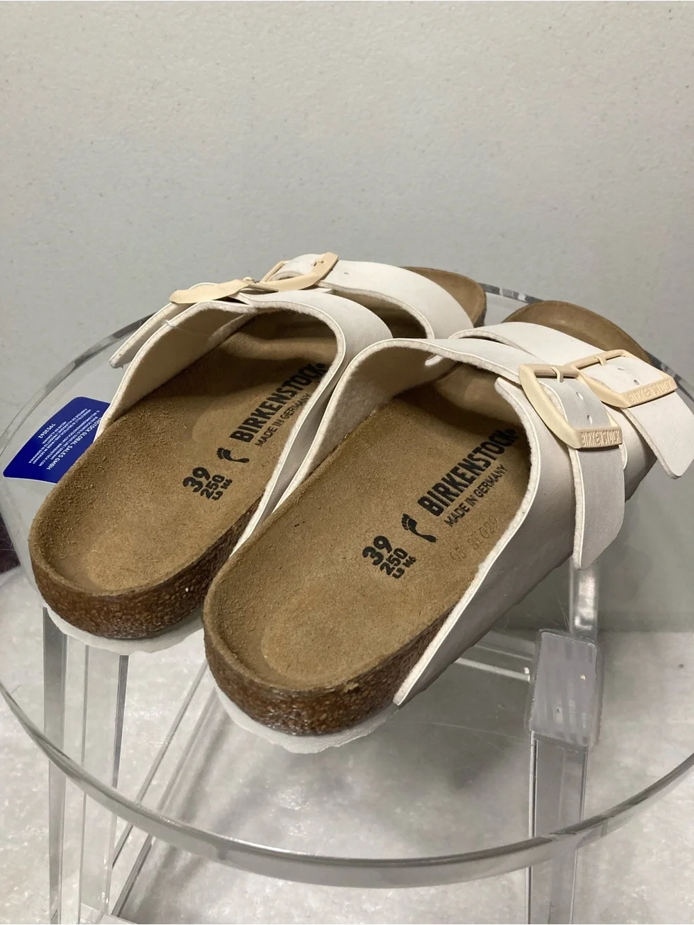 Birkenstock Kids Cream Arizona Two-Strap Sandals